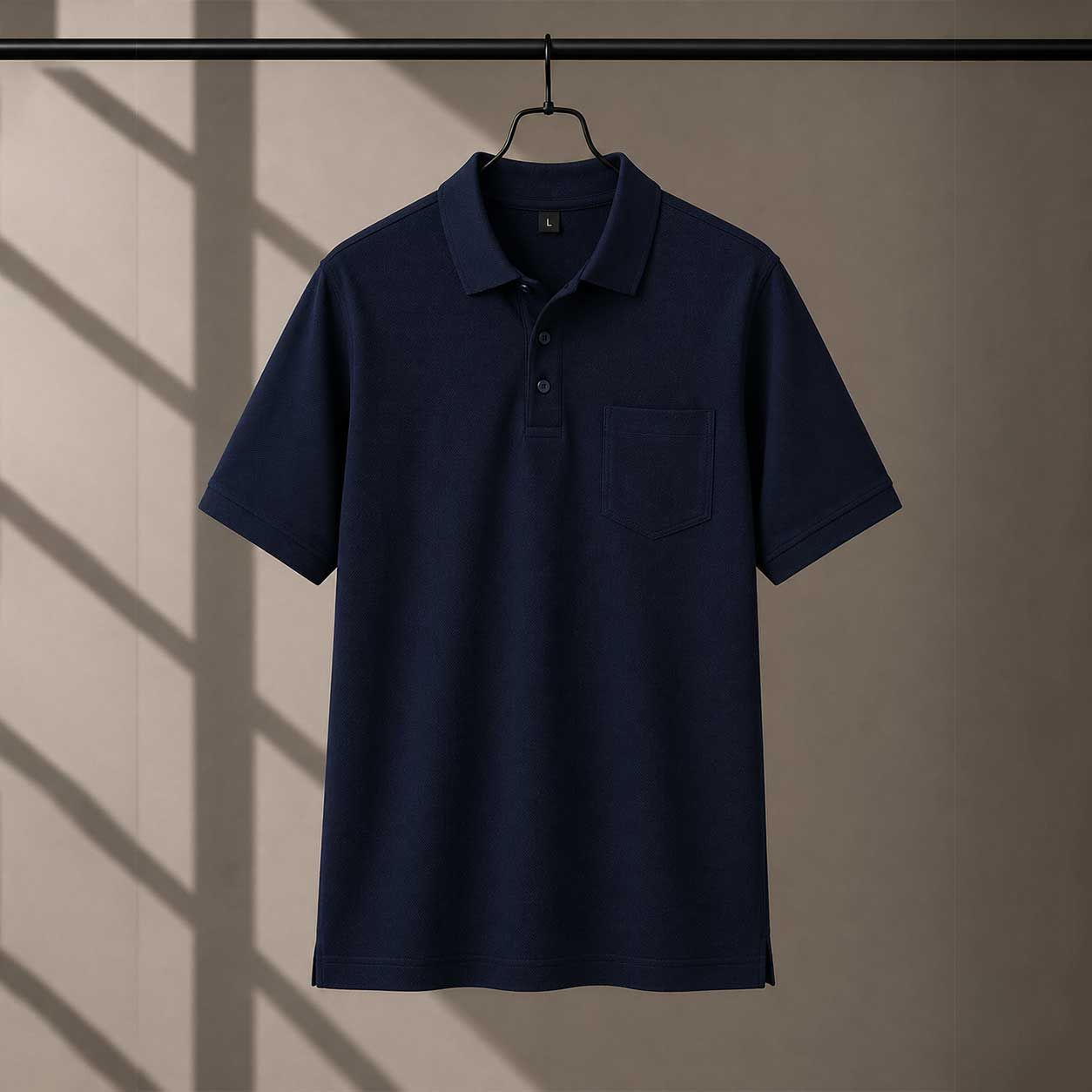 220 GSM Cotton Packet Polo Dark Blue tshirt