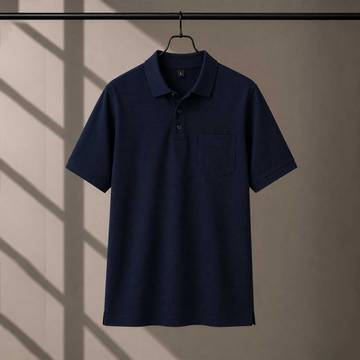220 GSM Cotton Packet Polo Dark Blue tshirt