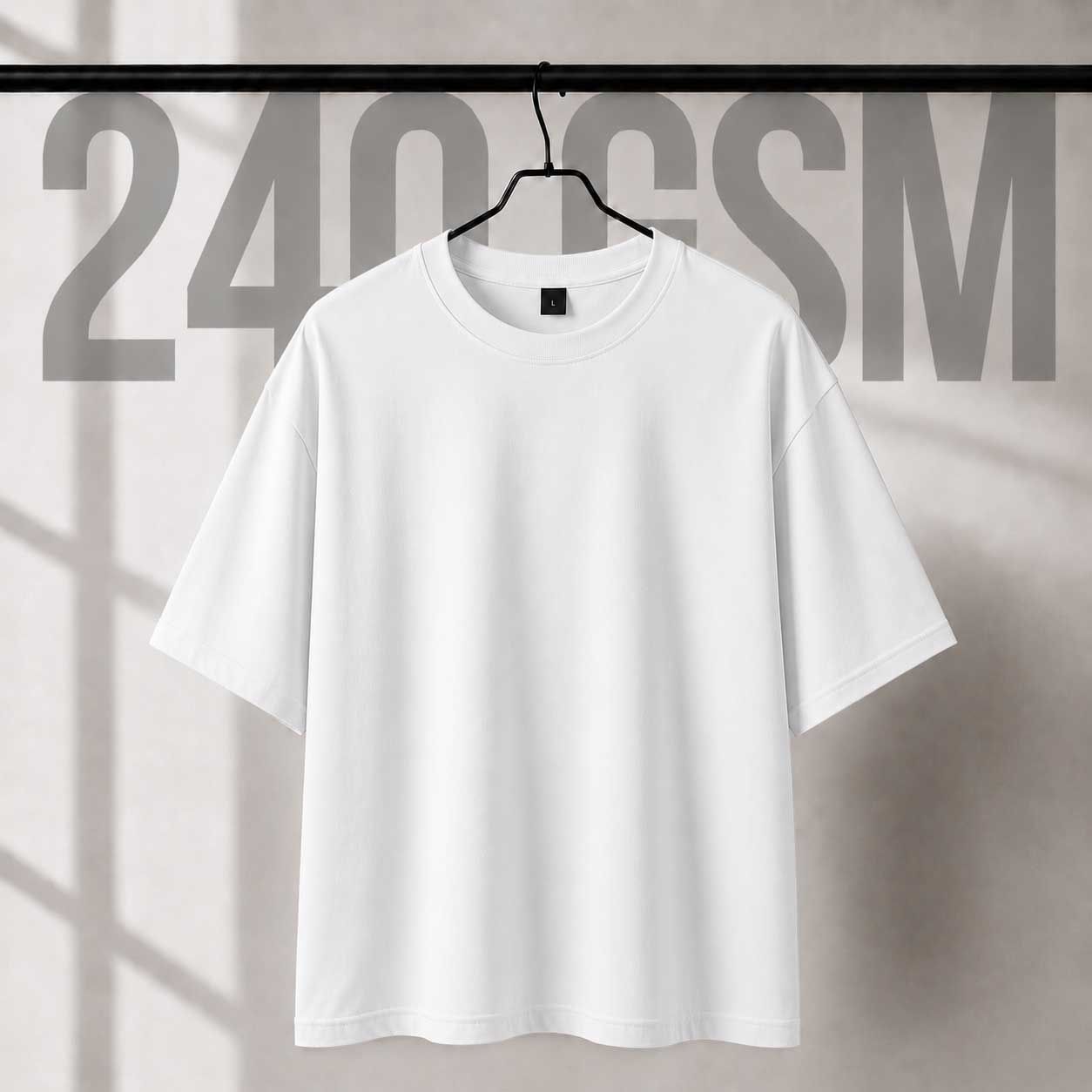 240 GSM Oversize White T-Shirt
