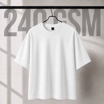 240 GSM Oversize White T-Shirt