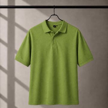 200 GSM Polyester Polo Green tshirt