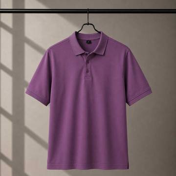 200 GSM Polyester Polo Mauve tshirt