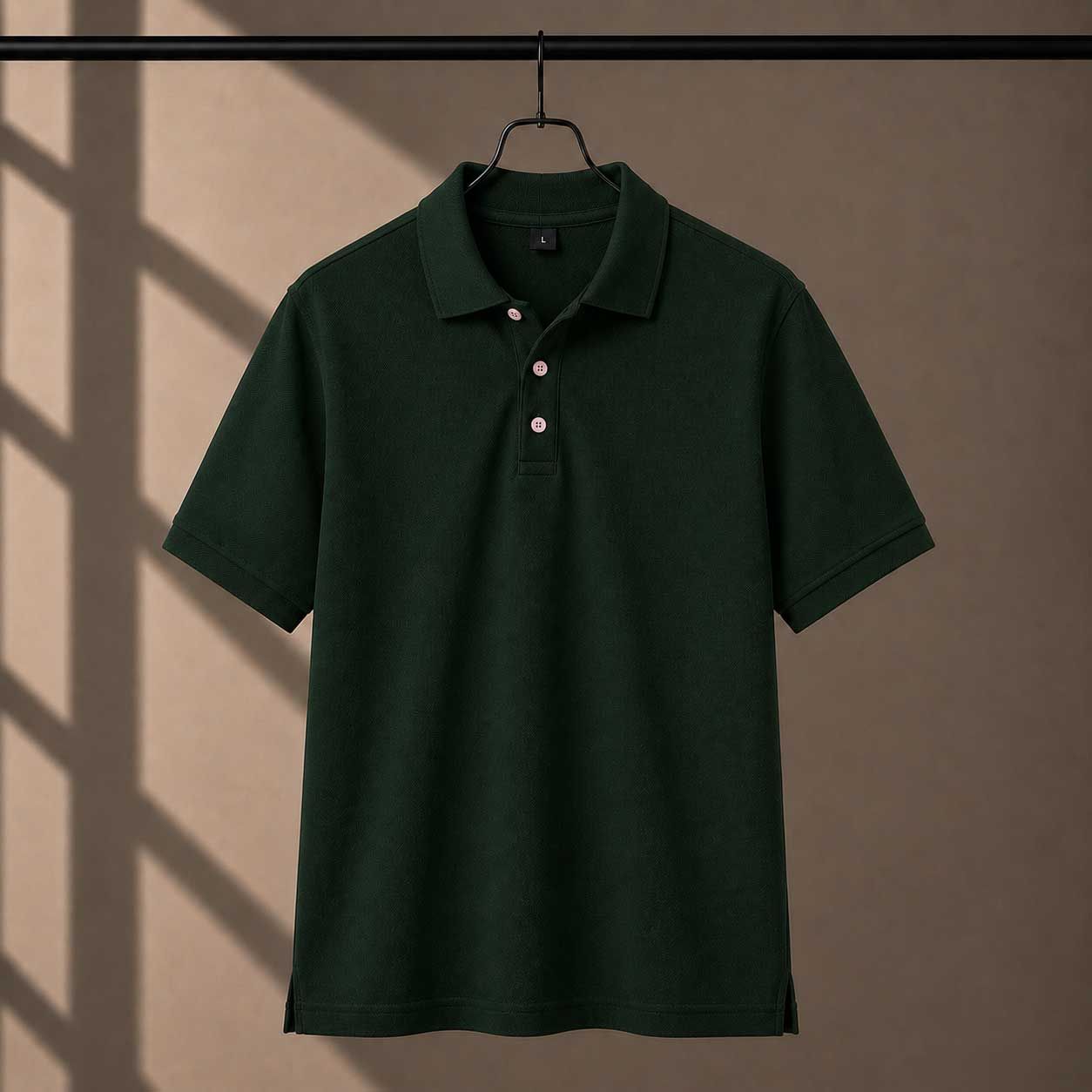 220 GSM Cotton Polo Green tshirt