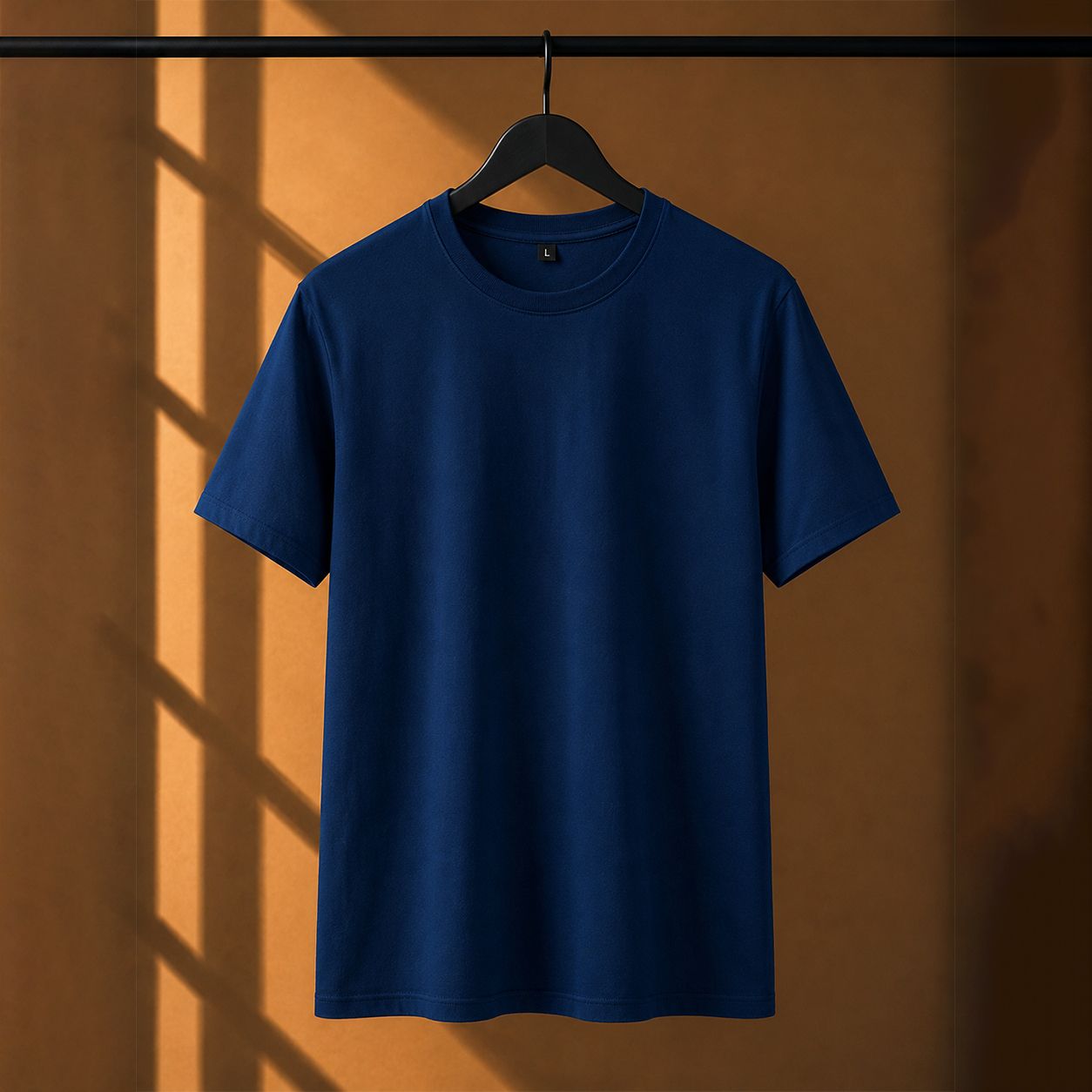 180 GSM Regular Fit NavyBlue T-Shirt