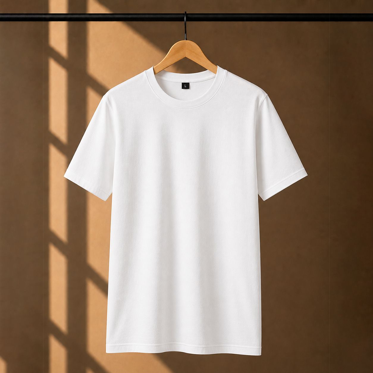 180 GSM Regular Fit White T-Shirt