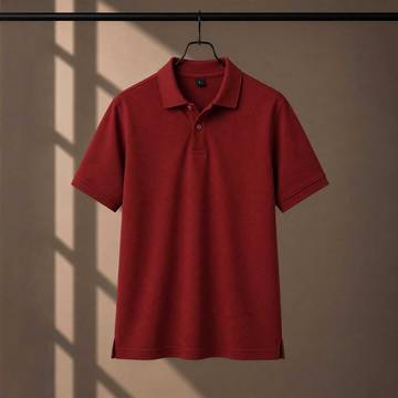 220 GSM Cotton Polo Red tshirt