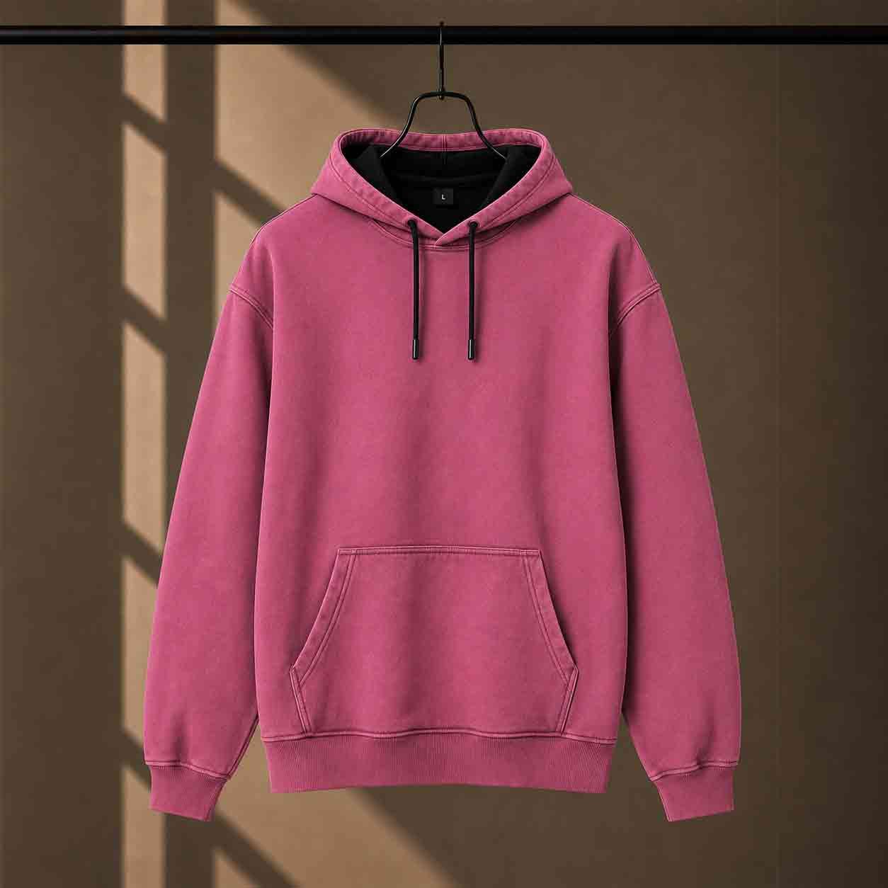 350 GSM Regular Hoodie Dusky Red