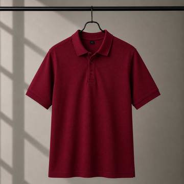 200 GSM Polyester Polo Red tshirt