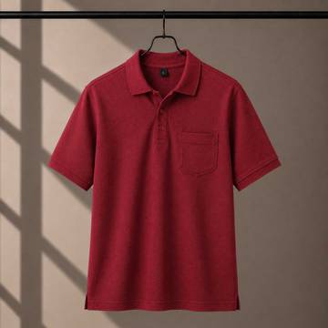 220 GSM Cotton Packet Polo Red tshirt