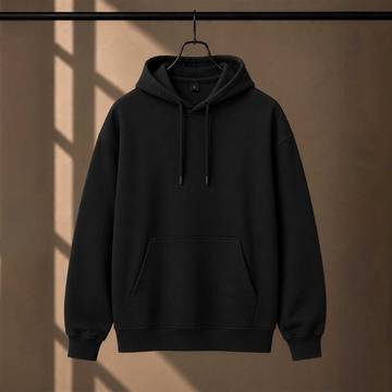 300 GSM Regular Hoodie Black