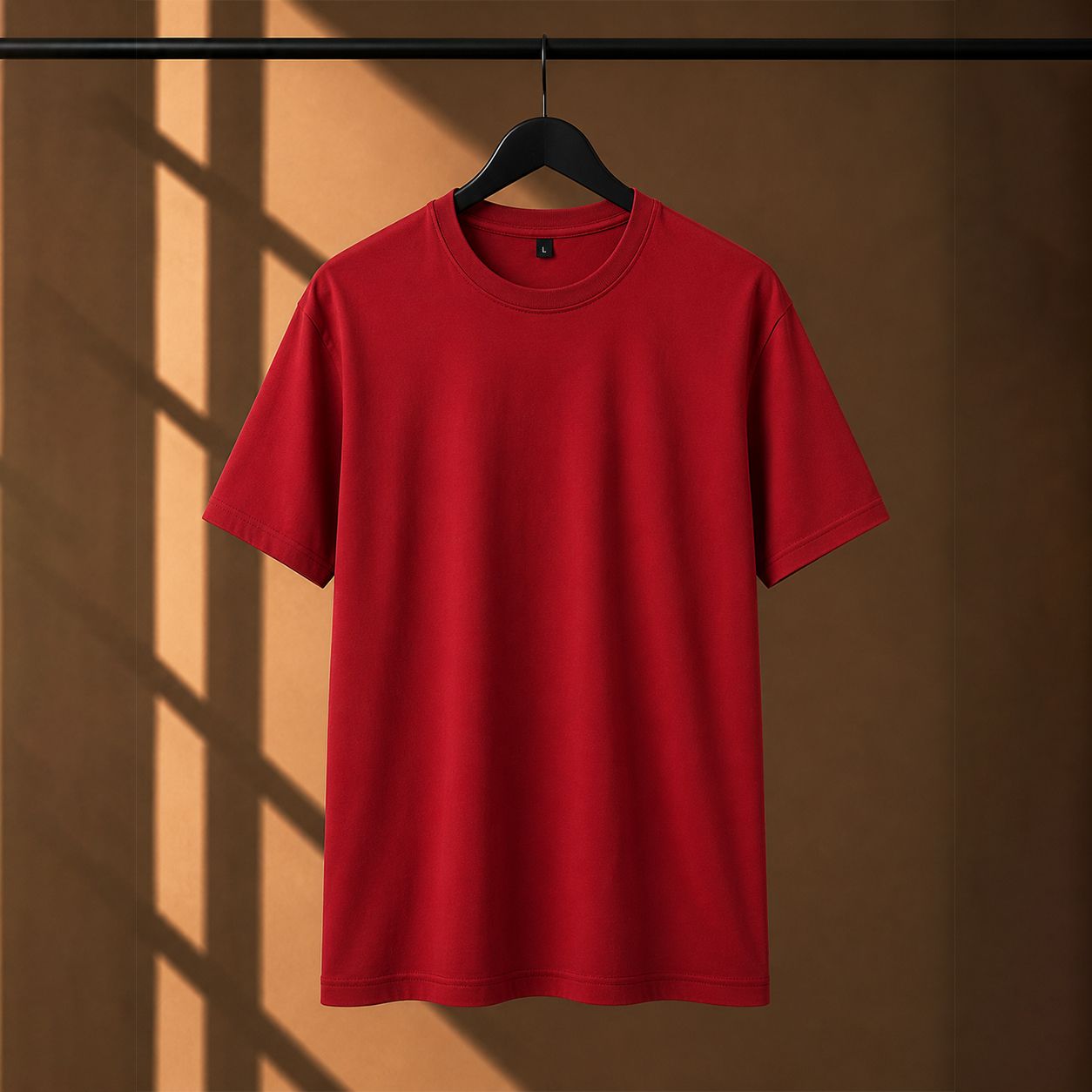 180 GSM Regular Fit Red T-Shirt