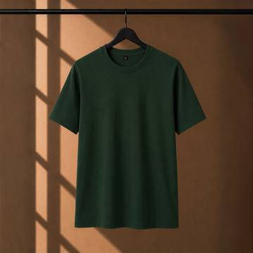 180 GSM Regular Fit GreenT-Shirt