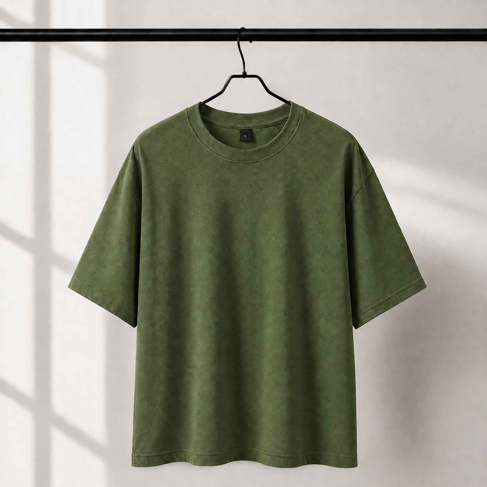 180 GSM Oversize Olive T-Shirt