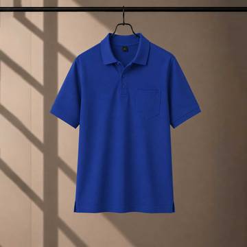 220 GSM Cotton Packet Polo RoyalBlue tshirt