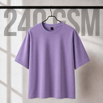 240 GSM Oversize Violet T-Shirt